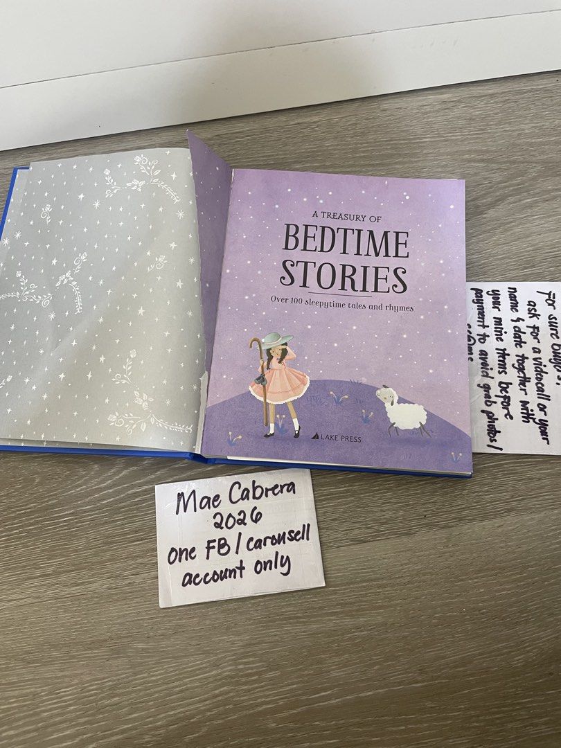BEDTIME STORIES BOOK FOR CHILDREN (Category: Children's Books) located in Paranaque City. Submitted by maemae30 (Listing ID 1459459420, Image 2). Description: For Sale: A Treasury of Bedtime Stories Slightly used Price: 250 Location: paranaque Ship: via lalamove, jnt(for small items fit up to large pouch) or pick up Mop: via gcash, bpi.