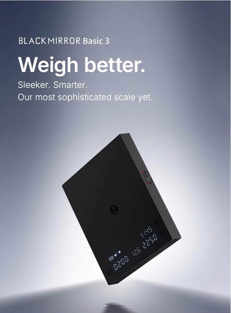 BLACK MIRROR Basic 2 Digital Coffee Scale (Category: Coffee & Tea Tableware) located in Mandaluyong City. Submitted by fierceshark.44ce3c (Listing ID 1459363502, Image 1). Description: Precision makes every cup better. ☕ Upgrade your brew game with the Timemore BlackMirror 2 Coffee Scale. ✔️ Accurate to 0.1g ✔️ Real-time Flow Rate Monitoring ✔️ Built-in Timer ✔️ USB-C Rechargeable ✔️ Sleek Minimalist Design 💰 Brand New — ₱1,900 Perfect for home 