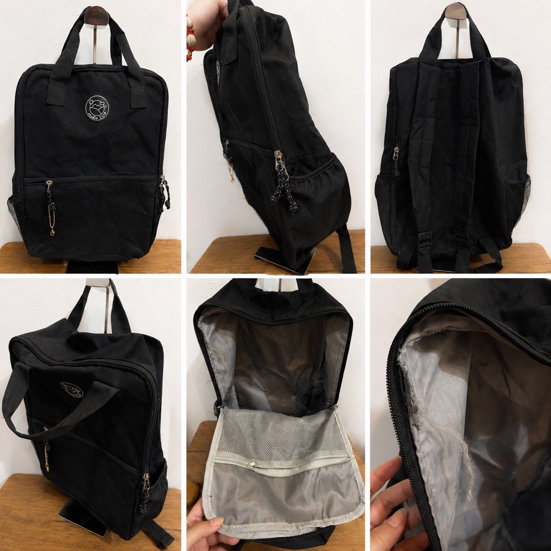 black Studio CLIP multi-function backpack L15x11in (Category: Backpacks) located in San Fernando. Submitted by dntjapansurpluselyu (Listing ID 1459425003, Image 1). Description: .