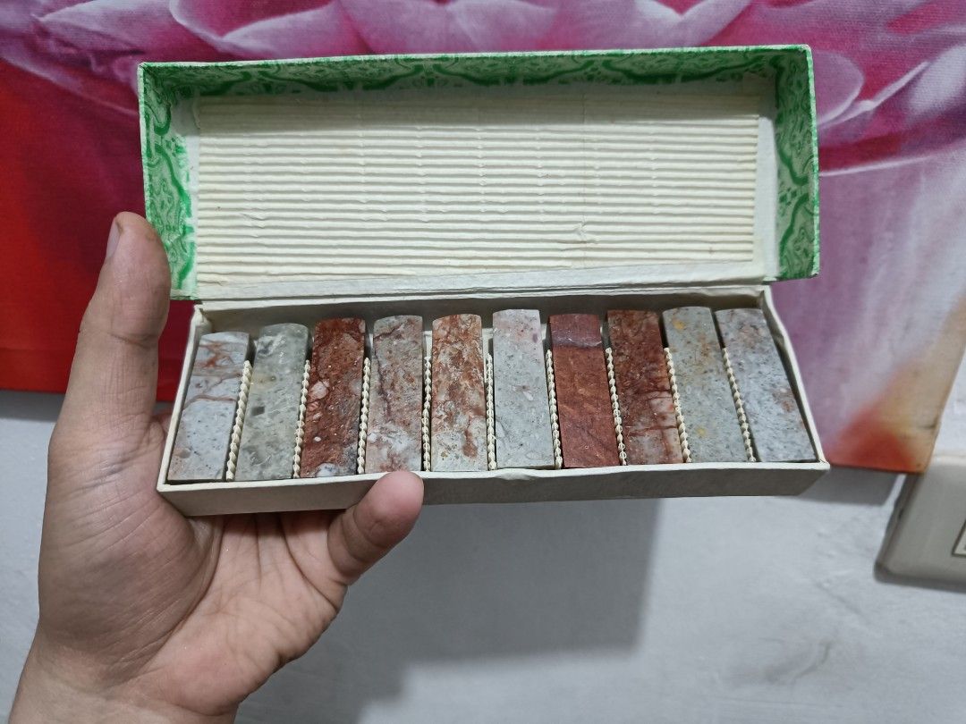 Blank jasper stone hanko seal (Category: Precious Stones) located in Taguig. Submitted by ashicollection (Listing ID 1459343186, Image 2). Description: 180 per box 10 boxes available. Please read! For sure buyer only! NO COD/COP No reservation The items will be sold to the first payer w/o prior notice. Verbal reservations are not acceptable. Note: All items are vintage. Please manage your expectations accordingly. G cash payment. Shipping via Lal