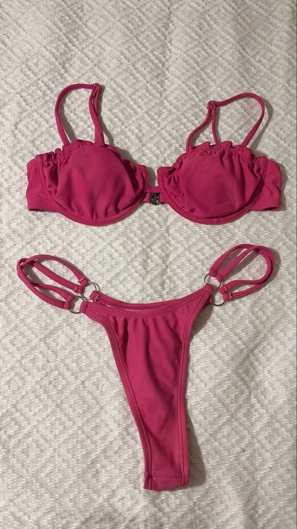 Bikini Take All 3 pairs (Category: Bikinis & Swimsuits) located in Manila. Submitted by prelovedsellsthings (Listing ID 1459397964, Image 2). Description: XS-small size Cute blue and white striped bikini. Strapless top with matching bottoms. Great for beach days or pool parties. Comfortable and stylish. Ready for your next vacation!.