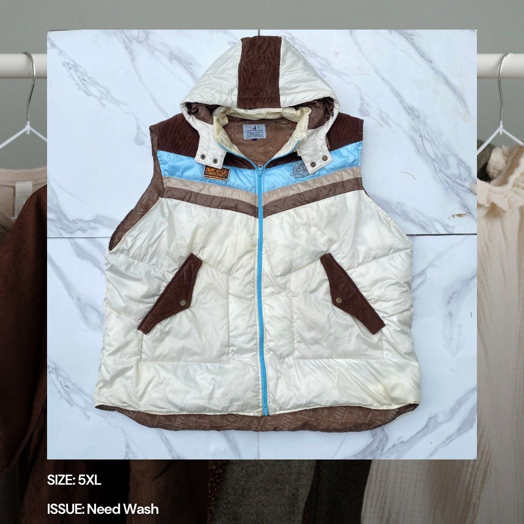 BRANDED VESTS FOR ₱99 ALL ITEMS (Category: Coats, Jackets and Outerwear) located in Rizal. Submitted by lyianashley (Listing ID 1459435280, Image 3). Description: 💸❗️ ₱99 ALL VESTS❗️ Branded, vintage, and collectible pieces at affordable prices. Find quality and timeless pieces that fit your style without spending too much. 🤎 📍 Binangonan, Rizal 🚚 Delivery available — delivery fee applies 💵 Payment: Cash or Bank/E-Wallet Transfer For inquiri