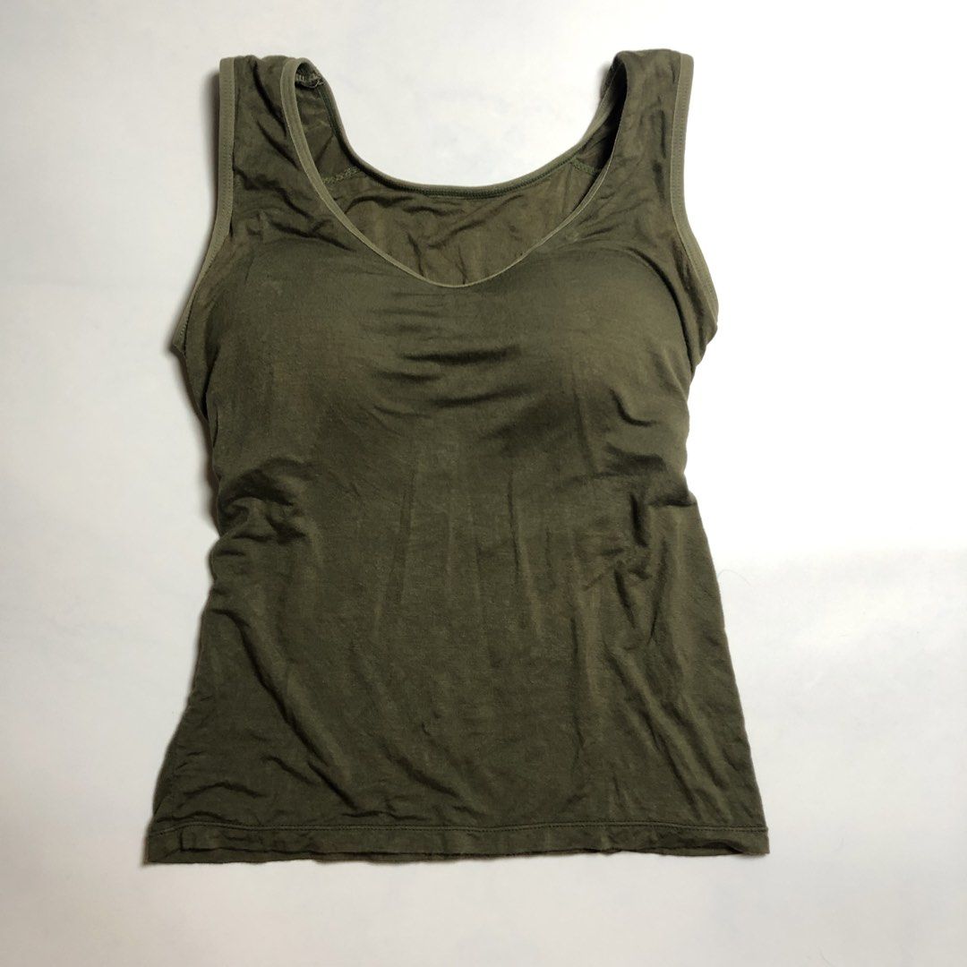 SUMMER BUNDLE Padded Tank Tops - Grey & Olive Green (Category: Sleeveless) located in San Pedro. Submitted by subtrop.asph (Listing ID 1459415892, Image 2). Description: Sold as a set Small to Medium Discounts available only for fast payers (within 24 hours) - Ribbed grey square neck tank top: Seamless design for a smooth look. - Soft olive green V-neck tank top: Features built-in padding for extra comfort and shape. - Both tanks are incredibly c