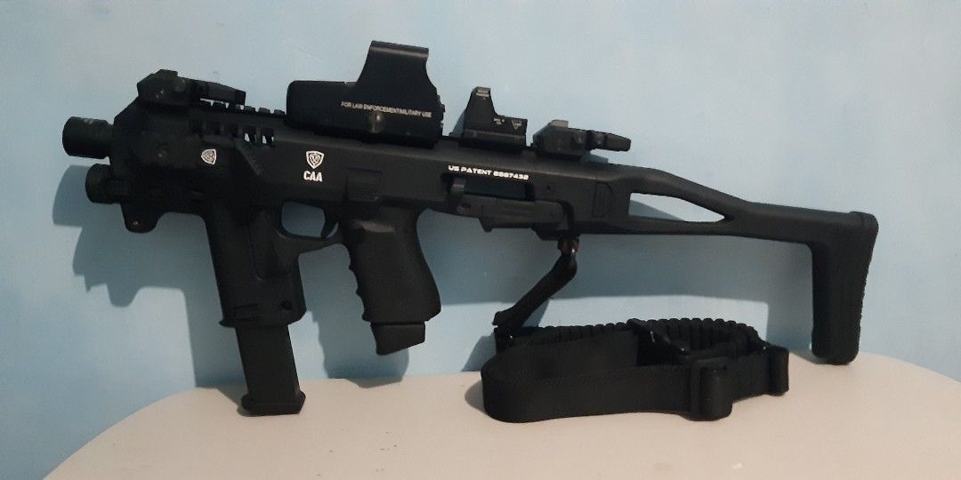 CAA Micro Roni Kit for Glock 19 23 32 (Category: Other Sports Equipment and Supplies) located in Jimenez. Submitted by denbals11 (Listing ID 1459374984, Image 2). Description: CAA Micro Roni Kit Complete Set: - 1 Large Tactical Red Dot for Super Long Range Target - 1 Small Tactical Red Dot for Short to Mid Range Target - 1 Front and 1 Back Flip Up Sight Double Purpose Flip Sight: (Flip Down = Short to Mid Range Target) (Flip Up = Super Longe Rang