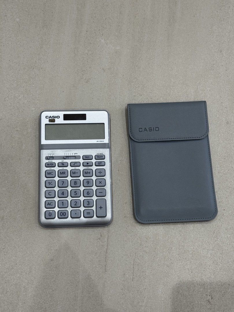 Casio JW-200SC Calculator (Category: Other Gadgets) located in Cebu City. Submitted by mandy.o90 (Listing ID 1459339592, Image 1). Description: Casio 200SC Light Blue with Pouch Used for 1 year Bought for 1,300 No flaws, all buttons work .