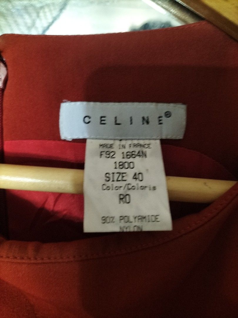 Celine Dress (Category: Dresses) located in Butuan. Submitted by jdsthrift_22 (Listing ID 1459301871, Image 2). Description: Vintage Celine Dress Very Good Condition Size small to medium Color rate 9/10 Issue minimal fade sa sleeves see photos.