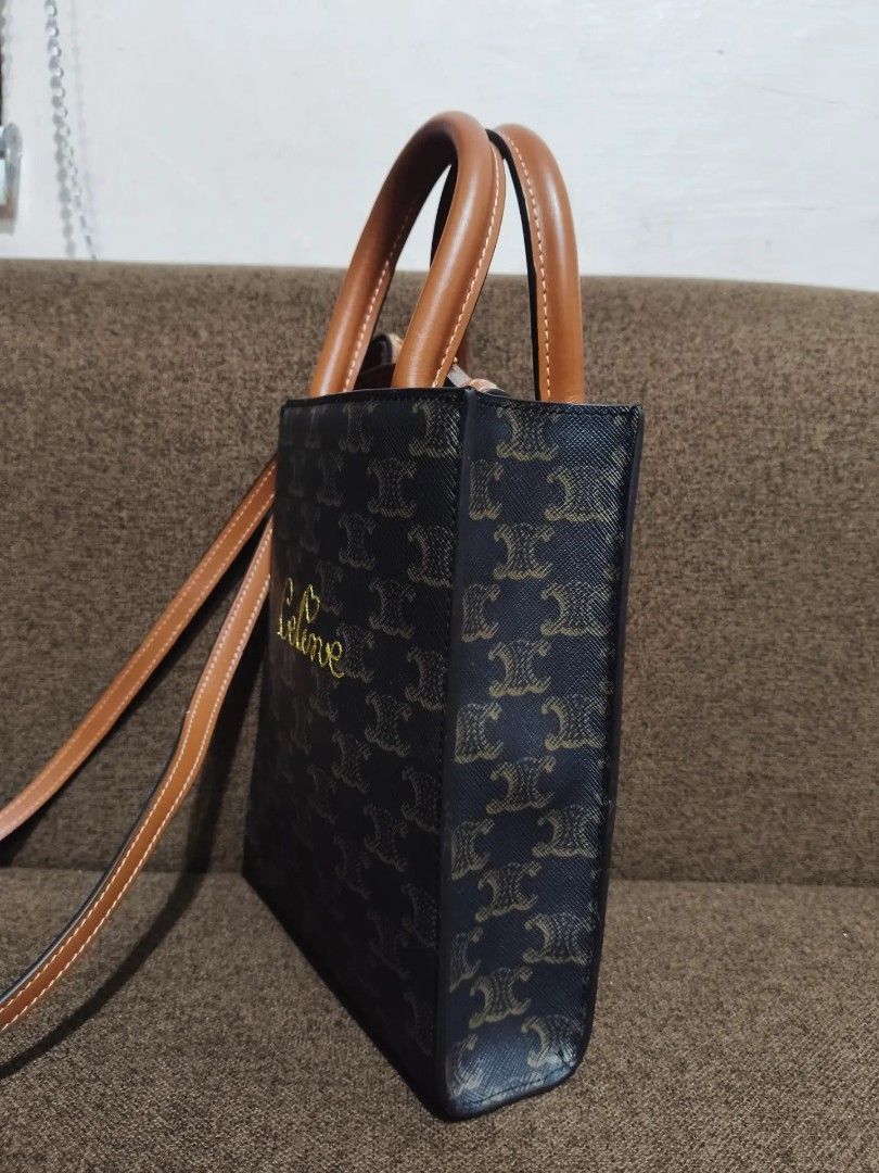 Celine Monogram Print 2way bag (Category: Shoulder Bags) located in Caloocan City. Submitted by secondhand_shop2 (Listing ID 1459392000, Image 3). Description: Sale❗️Sale❗️Sale❗️ ₱ 5,899 CÉLINE almost new coded Small-Medium Genuine leather trim 📌First to pay!.