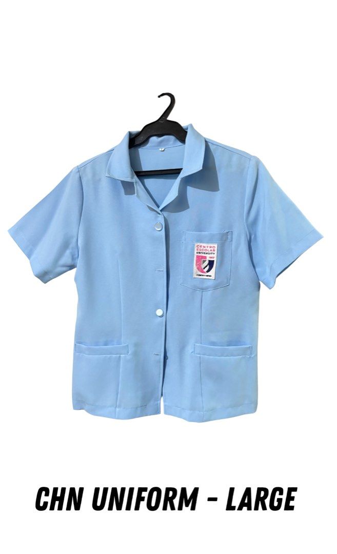 CEU - CHN Nursing Uniform Set - Large (Category: Sets or Coordinates) located in Manila. Submitted by silverhorse_cc5334 (Listing ID 1459349397, Image 1). Description: RFS: Graduated MOP: Gcash MOD: Any delivery app, SF c/o buyer.