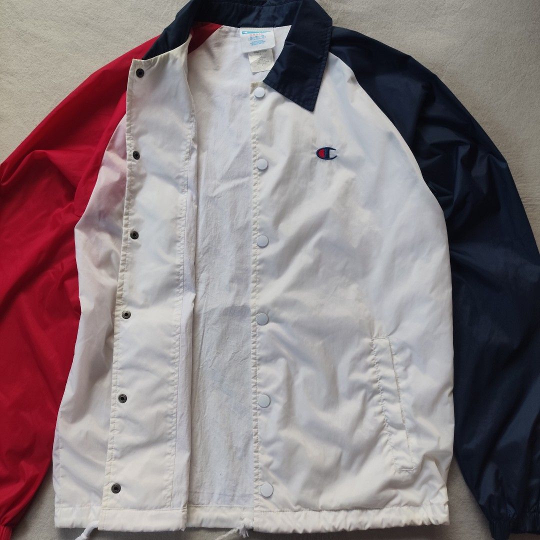 Champion ColorBlock Varsity Jacket (Category: Coats, Jackets and Outerwear) located in Cordova. Submitted by winston.jude (Listing ID 1459449590, Image 3). Description: small width:21 length:26.5 like new condition no issues 550+sf🤝.