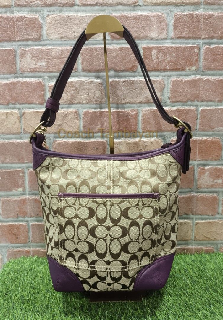 Coach Purple Bucket (Category: Luxury Bags & Wallets) located in Cebu City. Submitted by summerfae (Listing ID 1459378605, Image 2). Description: Excellent condition rare to find.