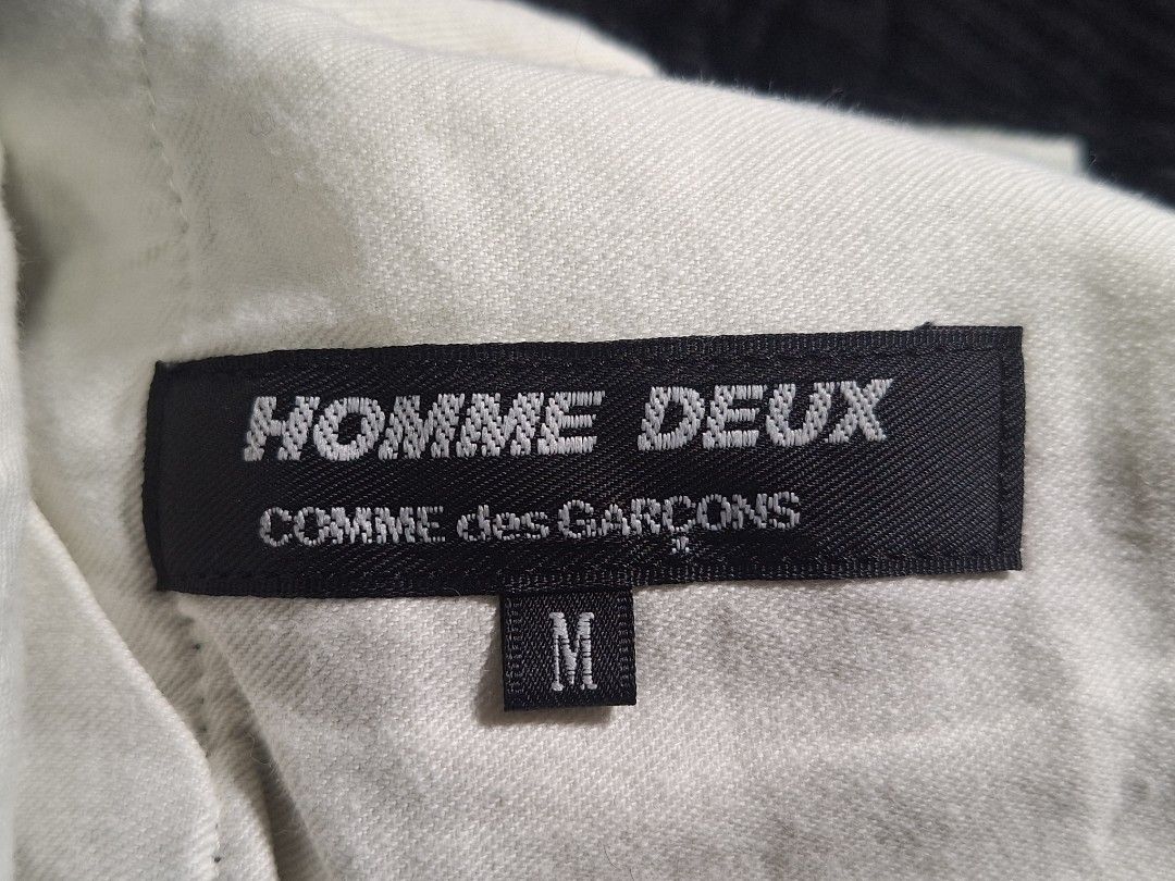 COMME des GARÇONS - HOMME DEUX / WoolPants ( Authentic ) (Category: Trousers) located in Cebu City. Submitted by thehiddengemsbykid (Listing ID 1459405221, Image 3). Description: Comme des Garcons Homme Deux Wool Trouser Size : Medium Waist - 31 up to 36 max Rise : 14 Thigh - 13 Length - 35 Leg Opening - 6.5 Pls check all details posted Like new / Condition No issues 3,500 + Sf Thank you... .