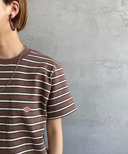 Danton Stripe Pocket Tee (Category: Tshirts & Polo Shirts ) located in Quezon City. Submitted by rebirthalley (Listing ID 1459392780, Image 1). Description: Width-19.5 Length-25.5 Sleeve-8 Shoulder-17 Hem-19.5 Verygood Condition No flaws.