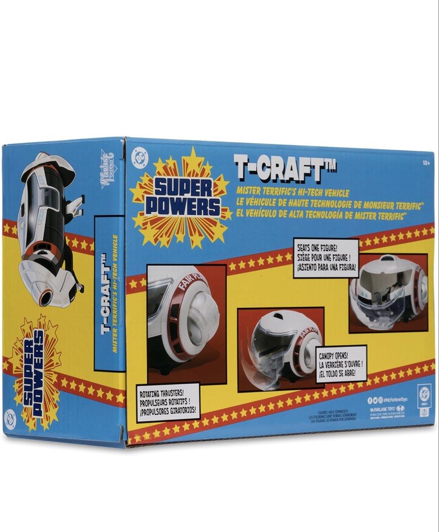 DC Mcfarlane Super Powers T-Craft (Category: Figurines & Statues) located in San Fernando. Submitted by collecatoy (Listing ID 1459422257, Image 3). Description: .