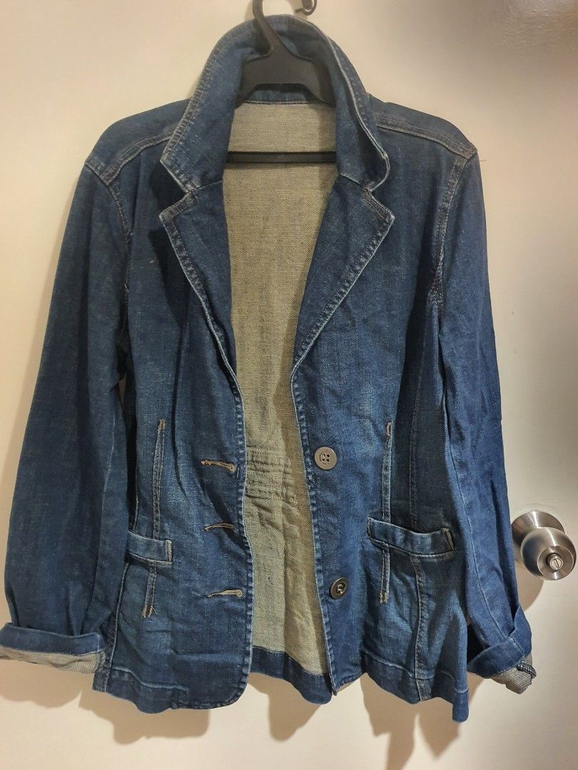 Denim coat (Category: Coats, Jackets and Outerwear) located in Malolos. Submitted by maryanndeclutter (Listing ID 1459398867, Image 2). Description: This is my personal stuff Almost new just sign of usage.