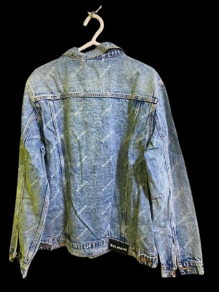 DENIM JACKET - BALMAIN (Category: Coats, Jackets and Outerwear) located in Makati City. Submitted by truebear.e51537 (Listing ID 1459327086, Image 2). Description: Blue Denim Jacket - Balmain (Bought this at Dubai Feb 2026).