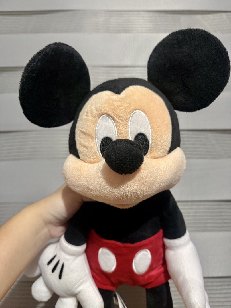 Disney Store Mickey Mouse plush (Category: Plushies & Soft Toys) located in Manila. Submitted by bcbg3217 (Listing ID 1459329973, Image 3). Description: ‼️PLEASE READ BEFORE BUYING‼️ Like new condition 18” standing height With Disney Store etiketa Authenticity guaranteed (Please do your own checking too) No other inclusions Actual photos are posted No other issues or flaws unless stated Please check the photos thoroughly before placing an order J