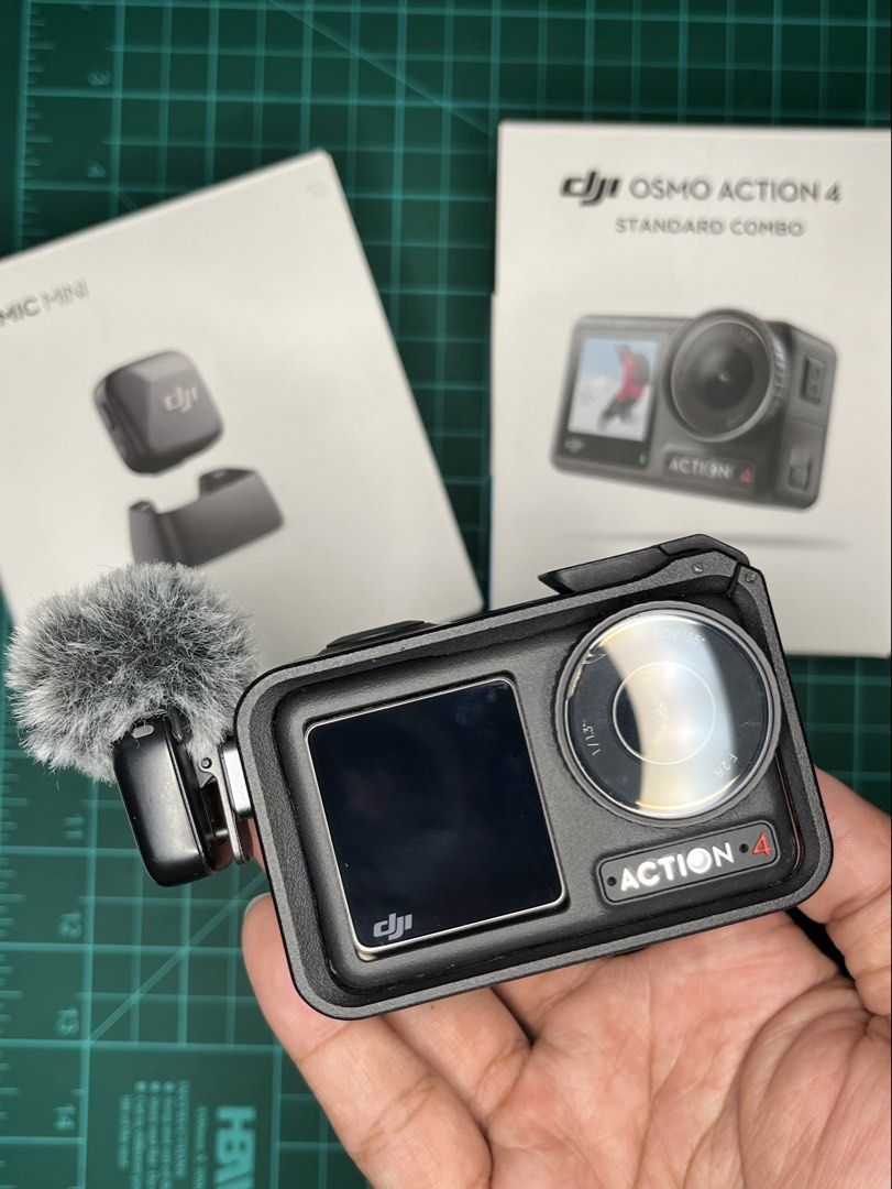 DJI Osmo Action 4 (Category: Video Cameras) located in Manila. Submitted by leilraj (Listing ID 1459415526, Image 1). Description: DJI OSMO ACTION 4 Mic not included - Used for around 1 year - The cracks is only on the lens protector - Used mainly for motovlogging - No issues, everything works perfectly - Battery is excellent - Well taken care of RFS: Not being used anymore You can check out the YT channel to watch clips of the Action 4 camera : 