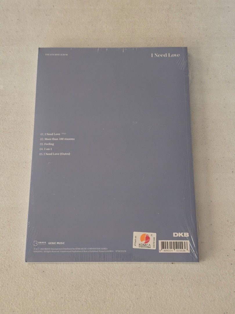 DKB I NEED LOVE 6th MINI ALBUM (Category: CDs & DVDs) located in Paranaque City. Submitted by ssamshil (Listing ID 1459384687, Image 2). Description: ⚠️ Shipping to be shouldered by buyer 📦 Shipping via Flash Express/LBC/Lalamove from Pque/Manila 🧍‍♀️ Can do meetup at Glorietta, Makati Sundays 💳 MOP: Gcash ‼️ PAYO 💕 PM me!.