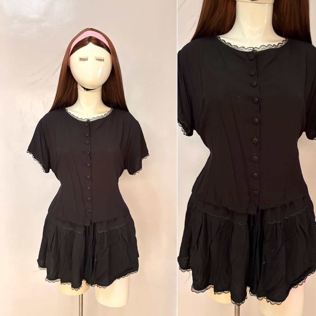 Dom & Co Coords Set (Category: Sets or Coordinates) located in Quezon. Submitted by closetby_gn (Listing ID 1459355129, Image 1). Description: || TRENDY CLOTHES၄၃ BRAND: DOMINIQUE&CO BUTTONDOWN TOP GARTER SKORT MEDIUM-LARGE GOOD AS NEW NO FLAWS/DAMAGE ✿Reminders 𐙚 Strictly Payment first 𐙚 No cancellation of orders 𐙚 Comment Mine | PM to order ✿Mode of payment •Gcash only ✿Shipping Courier •Flash express All items are in good condition!☺️ Happy