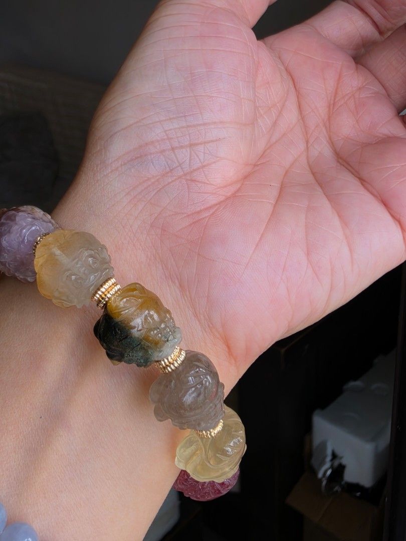 Dragon Turtle bracelet (Category: Bracelets) located in Manila. Submitted by cavalierdolls (Listing ID 1459323848, Image 3). Description: 🐉 MULTI-TREASURE DRAGON TURTLE 多宝龙龟 Protection • Wealth • Stability • Growth • Abundance A unique combination of crystals carefully brought together around the symbolism of the Dragon Turtle. ✨ Many treasures. One powerful symbol. Available for PRE-ORDER Limited pieces only. 📩 Message us to reserve yours..