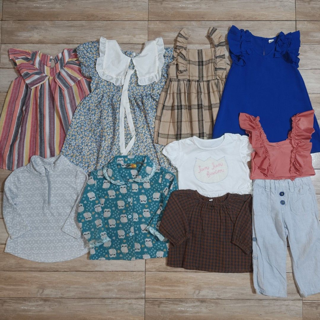 Bundle For 1-2YO Baby Girl (Category: Babies & Kids Fashion) located in Siniloan. Submitted by wingedwardrobe (Listing ID 1459291726, Image 1). Description: 📢 𝐒𝐇𝐎𝐏 𝐑𝐄𝐌𝐈𝐍𝐃𝐄𝐑𝐒 📢 - 𝐒𝐢𝐳𝐞𝐬 𝐚𝐫𝐞 𝐚𝐩𝐩𝐫𝐨𝐱𝐢𝐦𝐚𝐭𝐞. 𝐏𝐥𝐞𝐚𝐬𝐞 𝐦𝐚𝐧𝐚𝐠𝐞 𝐲𝐨𝐮𝐫 𝐞𝐱𝐩𝐞𝐜𝐭𝐚𝐭𝐢𝐨𝐧𝐬. - 𝐂𝐨𝐥𝐨𝐫𝐬 𝐦𝐚𝐲 𝐬𝐥𝐢𝐠𝐡𝐭𝐥𝐲 𝐯𝐚𝐫𝐲 𝐝𝐮𝐞 𝐭𝐨 𝐥𝐢𝐠𝐡𝐭𝐢𝐧𝐠 𝐚𝐧𝐝 𝐬𝐜𝐫𝐞𝐞𝐧 𝐬𝐞𝐭𝐭𝐢𝐧𝐠𝐬. - 𝐖𝐫𝐢𝐧𝐤𝐥𝐞𝐝 𝐝𝐮𝐞 𝐭𝐨 𝐛𝐚𝐥𝐞