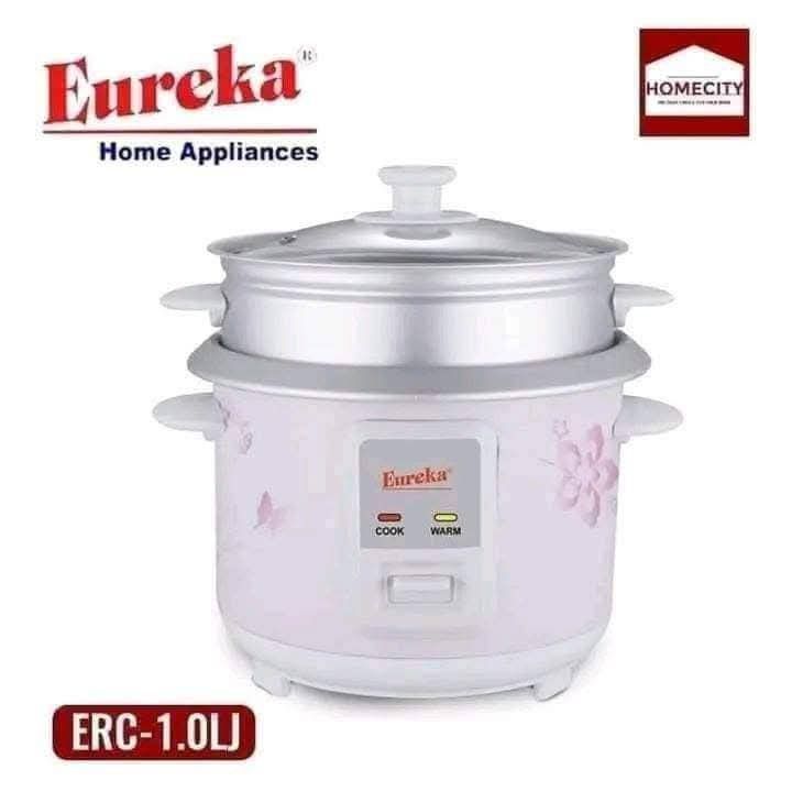 Eureka Rice Cooker with steamer (Category: Cookers) located in Manila. Submitted by redonline (Listing ID 1459340795, Image 1). Description: Eureka Rice Cooker with steamer ✅ 1.0 liter - ₱980 ✅100%original ON HAND BRAND NEW Mode of Payment: Gcash,COD Same day delivery.