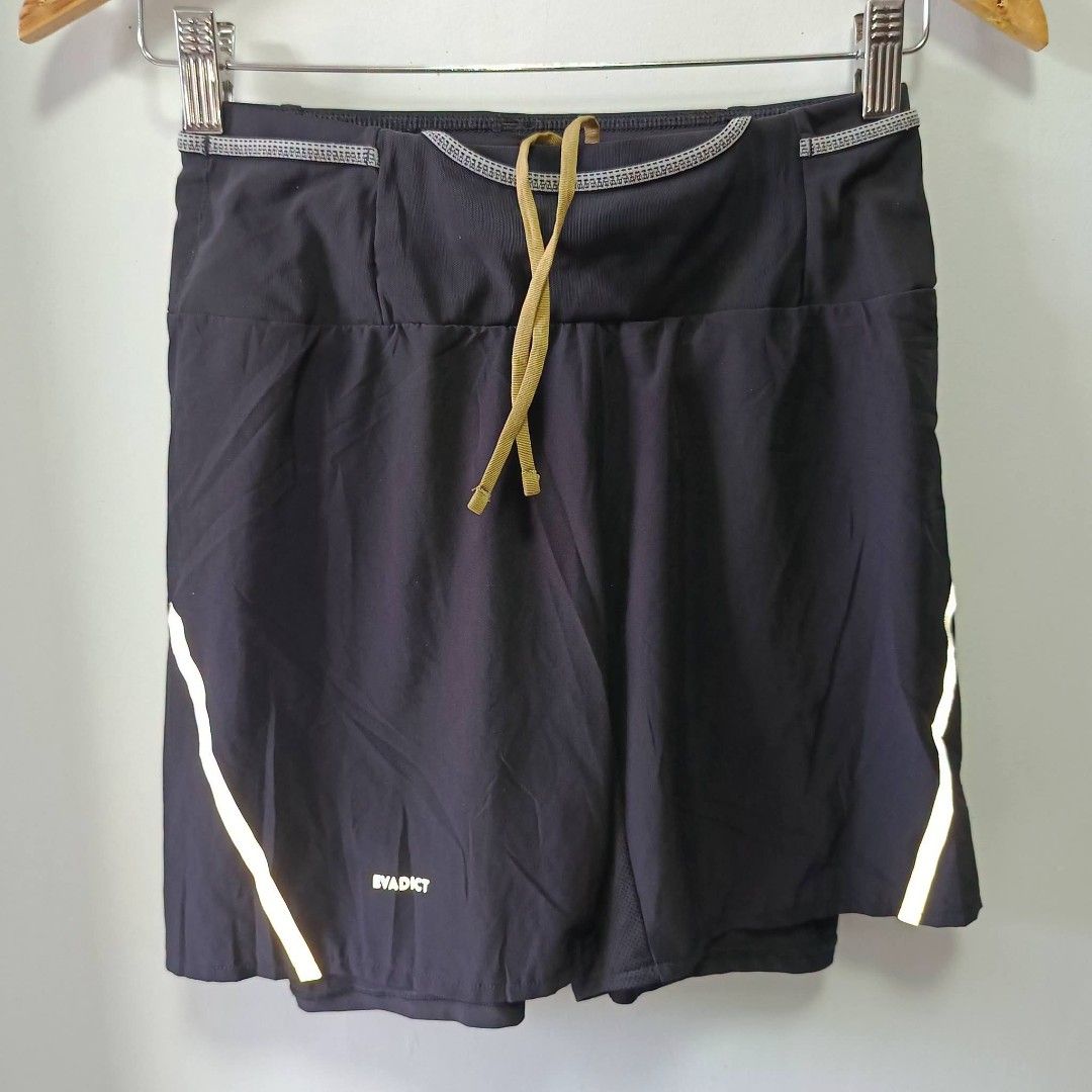 Evadict 3 in 1 trail running shorts s-m (Category: Activewear) located in San Jose del Monte. Submitted by qu4litees (Listing ID 1459366597, Image 1). Description: small - medium 26-30 waist excellent +sf .