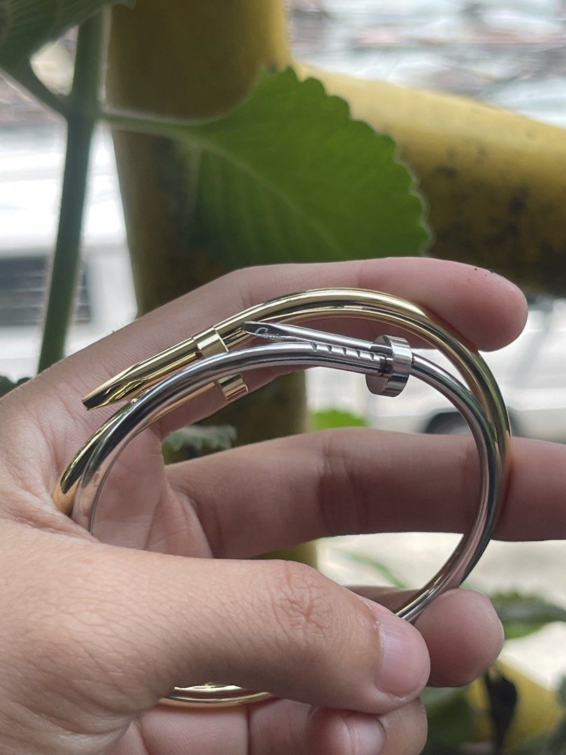 FOR SALE NAIL BANGLE (Category: Luxury Accessories) located in Makati City. Submitted by xai_g18 (Listing ID 1459312696, Image 1). Description: FOR SALE NAIL BANGLE STAINLESS ₱700 EACH .