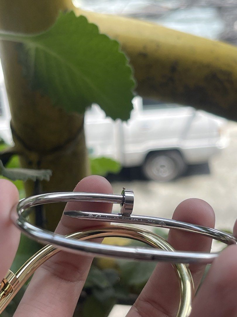 FOR SALE NAIL BANGLE (Category: Luxury Accessories) located in Makati City. Submitted by xai_g18 (Listing ID 1459312696, Image 3). Description: FOR SALE NAIL BANGLE STAINLESS ₱700 EACH .