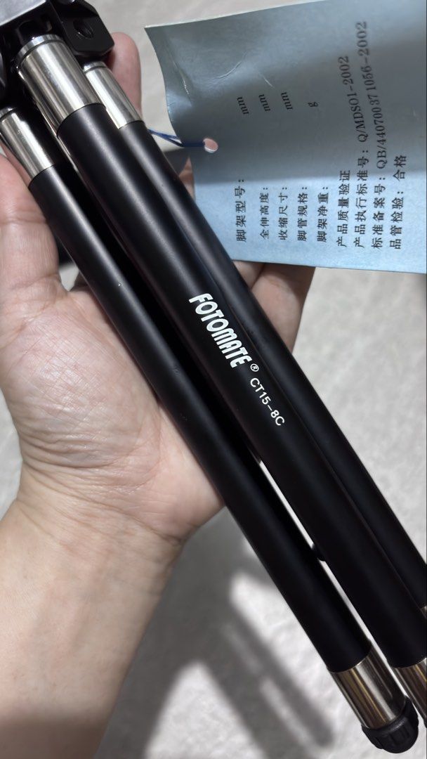Fotomate Mini Tripod (Category: Tripods & Monopods) located in Paranaque City. Submitted by dalle_closet (Listing ID 1459362486, Image 3). Description: slightly used pa ito maximum height: 47.5 inches.