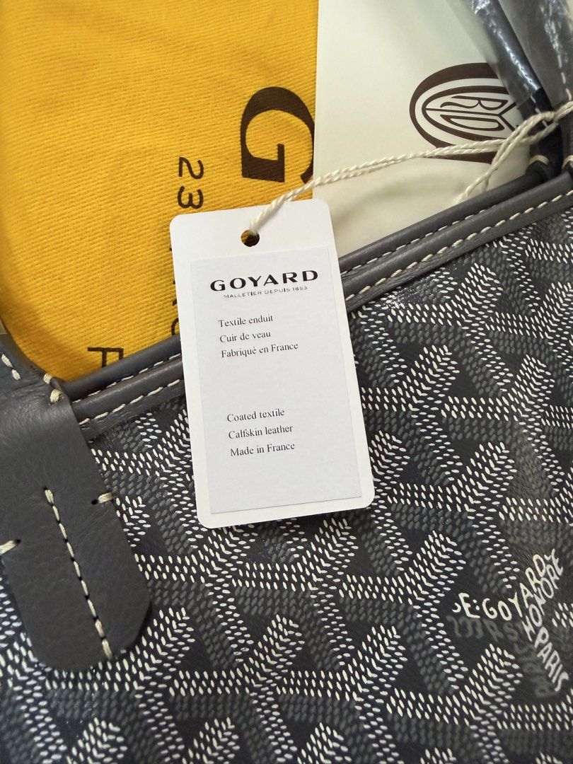 Goyard Artois PM Grey (Category: Luxury Bags & Wallets) located in Mandaluyong City. Submitted by az.purse (Listing ID 1459414619, Image 2). Description: Comes with dustbag and entrupy certificate.