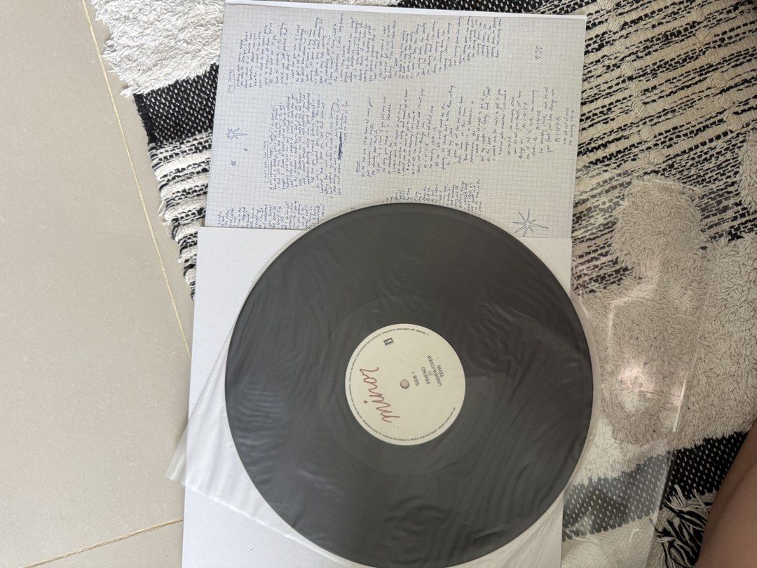 Gracie Abrams Minor Vinyl Record (Category: Vinyls) located in Lapu Lapu. Submitted by thegentleedit.ph (Listing ID 1459455517, Image 3). Description: - Gracie Abrams 'minor' vinyl record - Black vinyl - Includes all album tracks - Comes with lyric sheet, original insert, etc. - Ideal for Gracie Abrams fans.