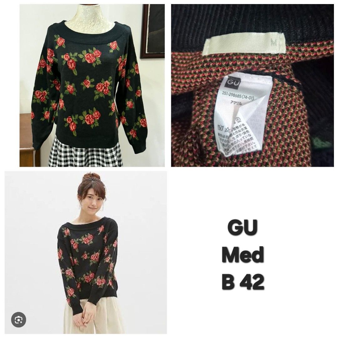 GU printed knitted sweater (Category: Others Tops) located in Mariveles. Submitted by itsme_designers_lane (Listing ID 1459302685, Image 1). Description: .