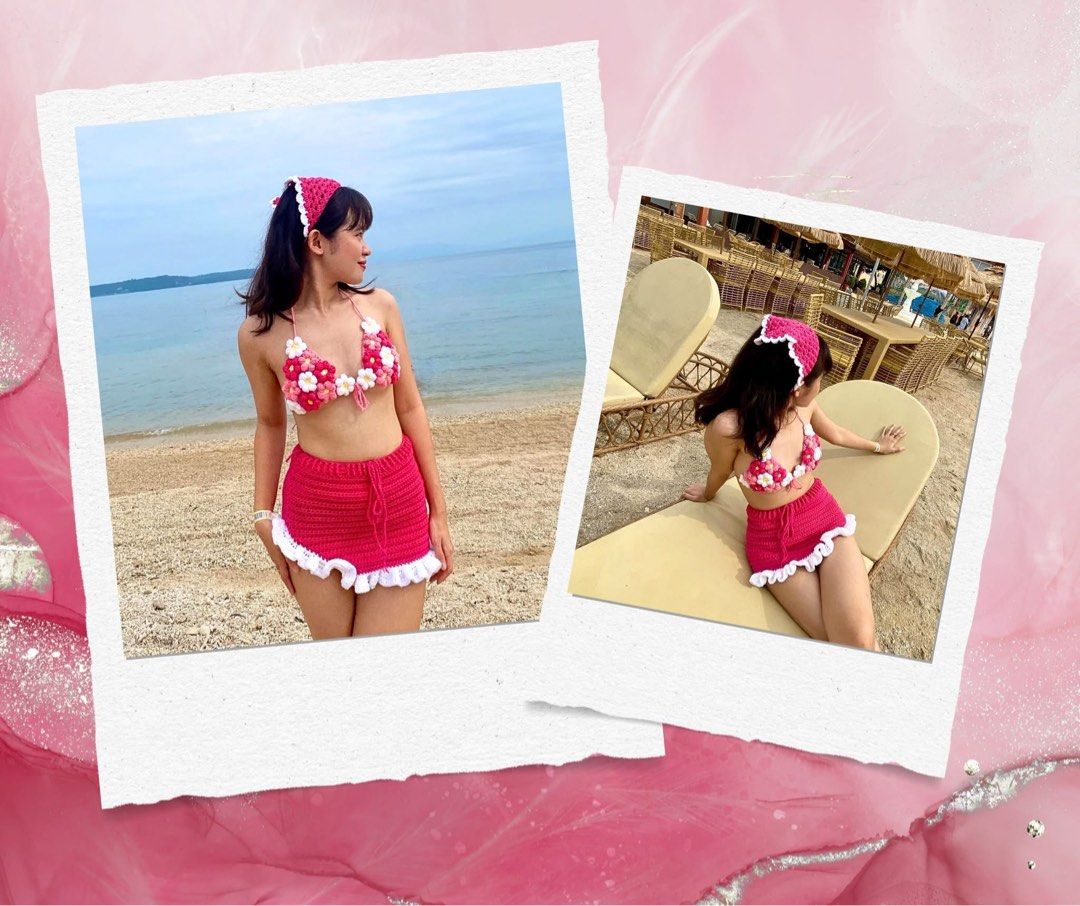 Handmade crochet beachwear set (Category: Bikinis & Swimsuits) located in Manila. Submitted by andreya.gwen11 (Listing ID 1459342761, Image 2). Description: .