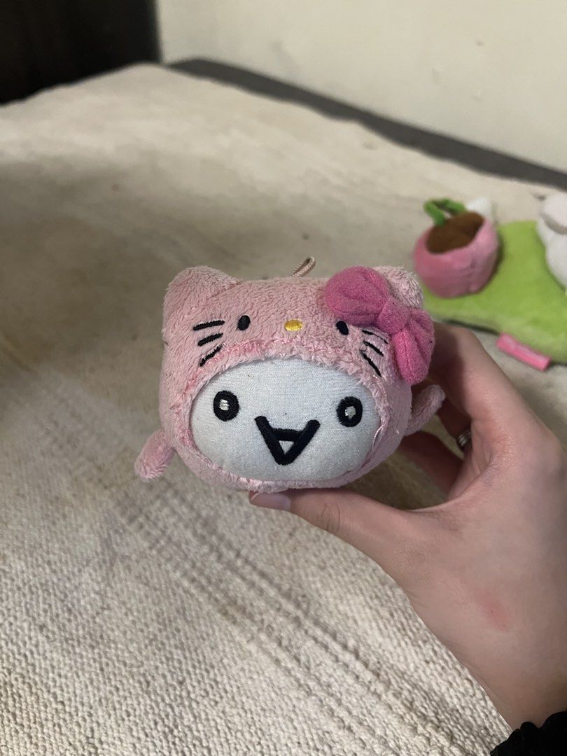 Hello Kitty plush with a kaomoji-style face. (Category: Plushies & Soft Toys) located in Manila. Submitted by erickalago (Listing ID 1459455896, Image 1). Description: no issue loc: manila & makati.
