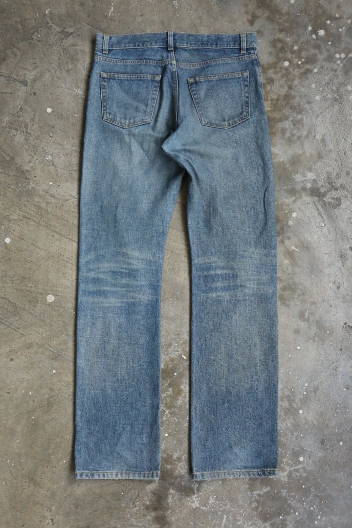 Helmut Lang - Vintage Dark Bootcut Denim Jean (Category: Jeans) located in Manila. Submitted by graymatter_ (Listing ID 1459418200, Image 2). Description: Helmut Lang - Vintage Dark Bootcut Denim Jean *Selvedge Tagged Size: 30 Condition: 9/10 Material: 100% Cotton Made in: Italy Dimensions Waist: 34 Inseam: 33.5 Crotch: 12 Thigh: 11.5 Leg Opening: 8 .