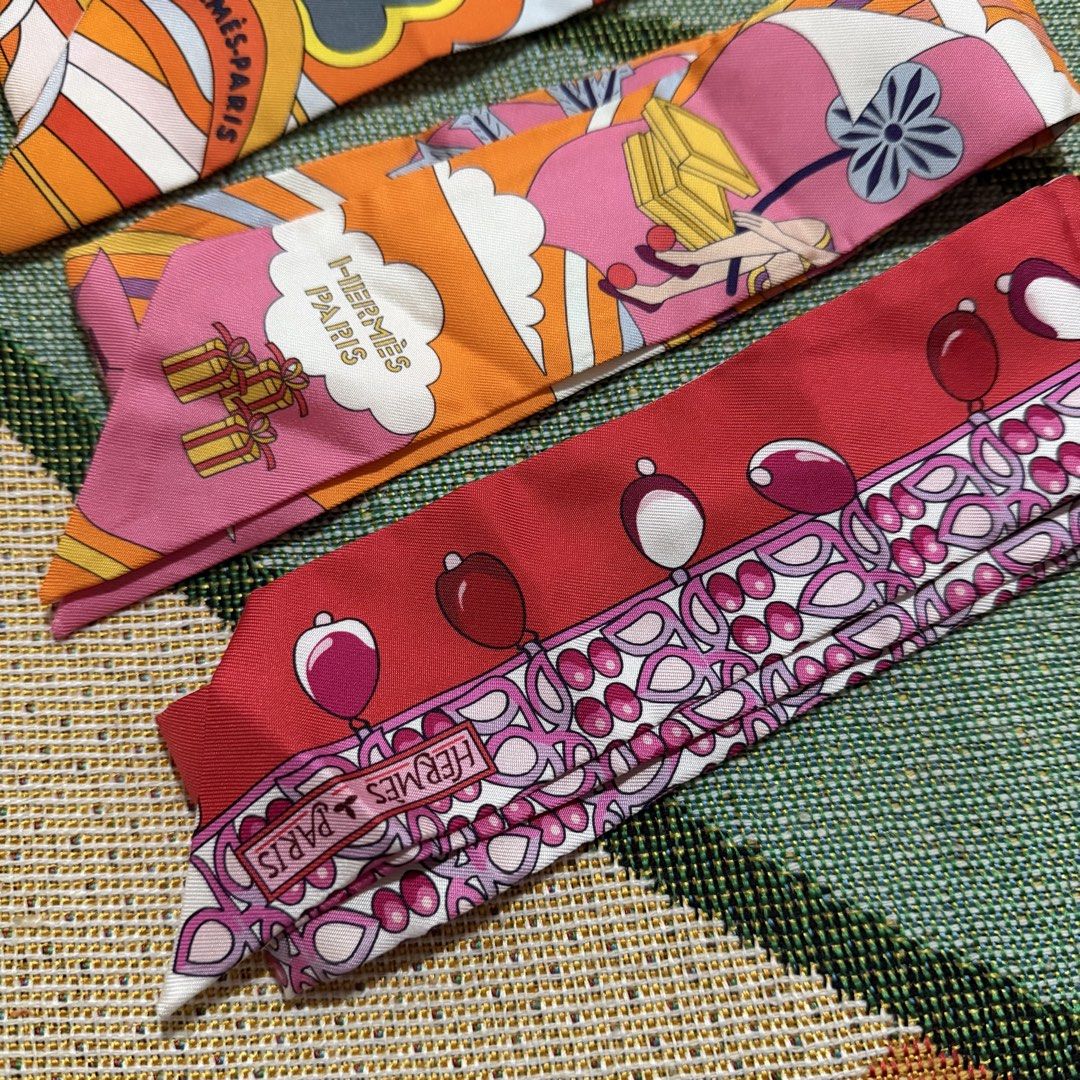 Hermes Twilly (as pack or individual) (Category: Luxury Apparel) located in Taguig. Submitted by nopenotjo (Listing ID 1459309439, Image 2). Description: hermes twilly 7,000 each 25k as pack.
