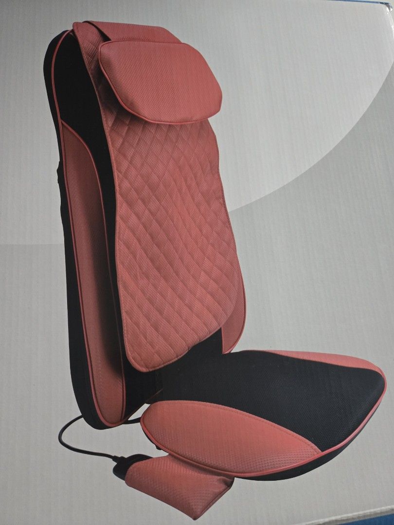 HIRO H-125 Massage Cushion with Remote (Category: Massage Devices) located in Rizal. Submitted by nads_a_m (Listing ID 1459323875, Image 1). Description: - HIRO H-125 Massage Cushion Set - Includes: Main cushion, neck pillow, separate seat cushion - Comes with remote control and user manual - Perfect for home relaxation - Fully functional and in good working condition BRAND NEW! Tinest lang pag dating tapos tinago na kaya never nagamit. PWEDENG P