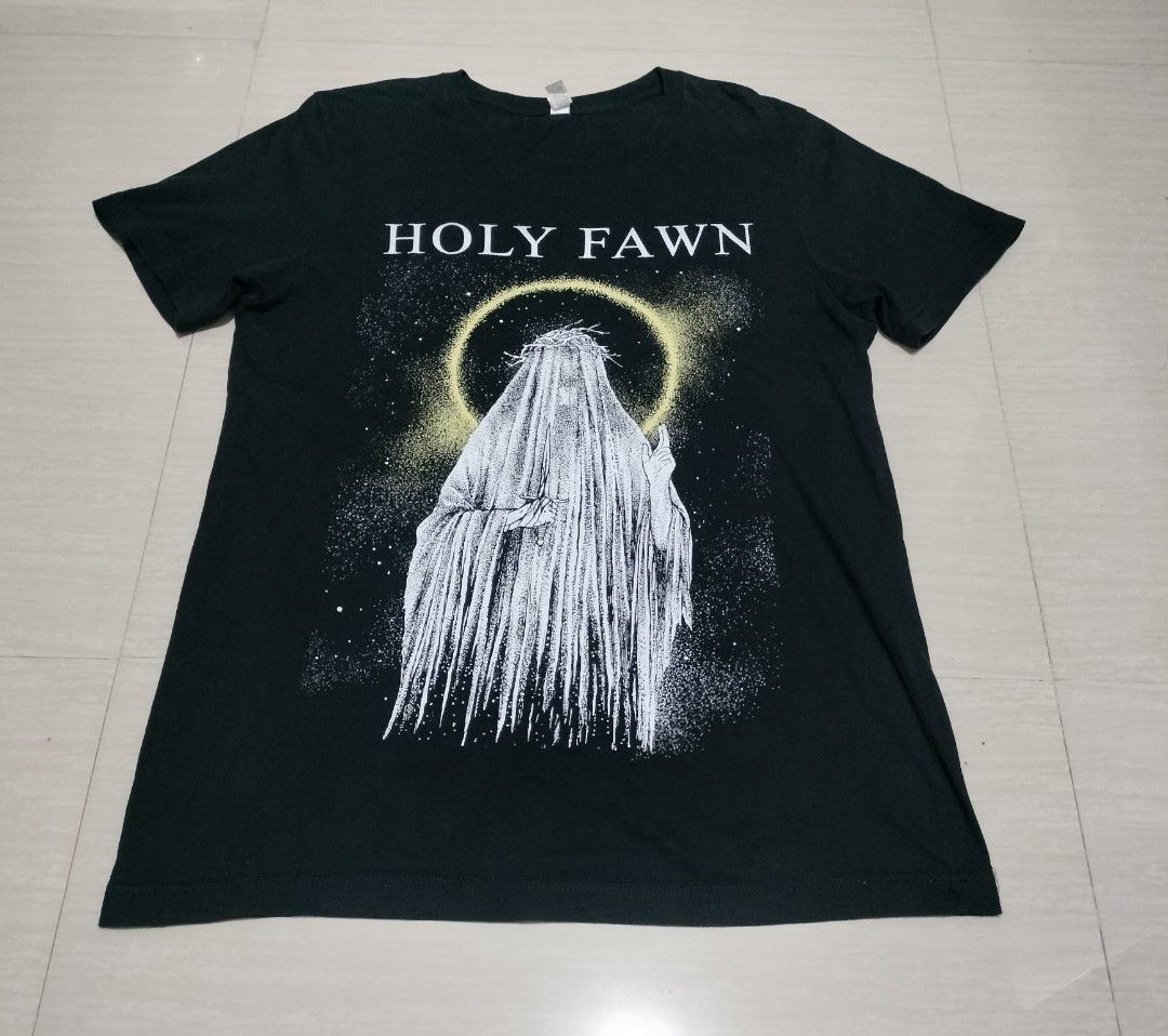 HOLY FAWN BA D SHIRT (Category: Tshirts & Polo Shirts ) located in Sariaya. Submitted by social_animalz (Listing ID 1459453425, Image 1). Description: 19.5 x 28.5 with few hairline cracks sa band name shipping fee is not included.