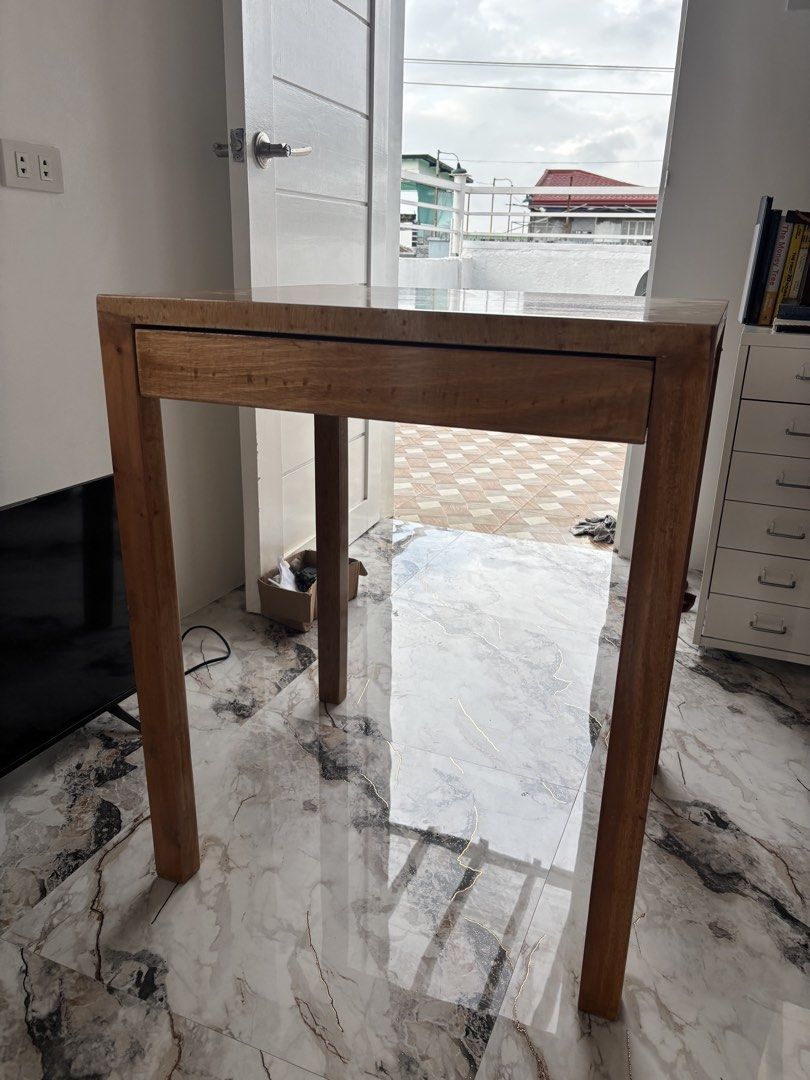 Home office table solid wood (Category: Office Furniture & Fixtures) located in Valenzuela. Submitted by chengspreloved (Listing ID 1459372215, Image 2). Description: Home office table solid wood Small table for small room.