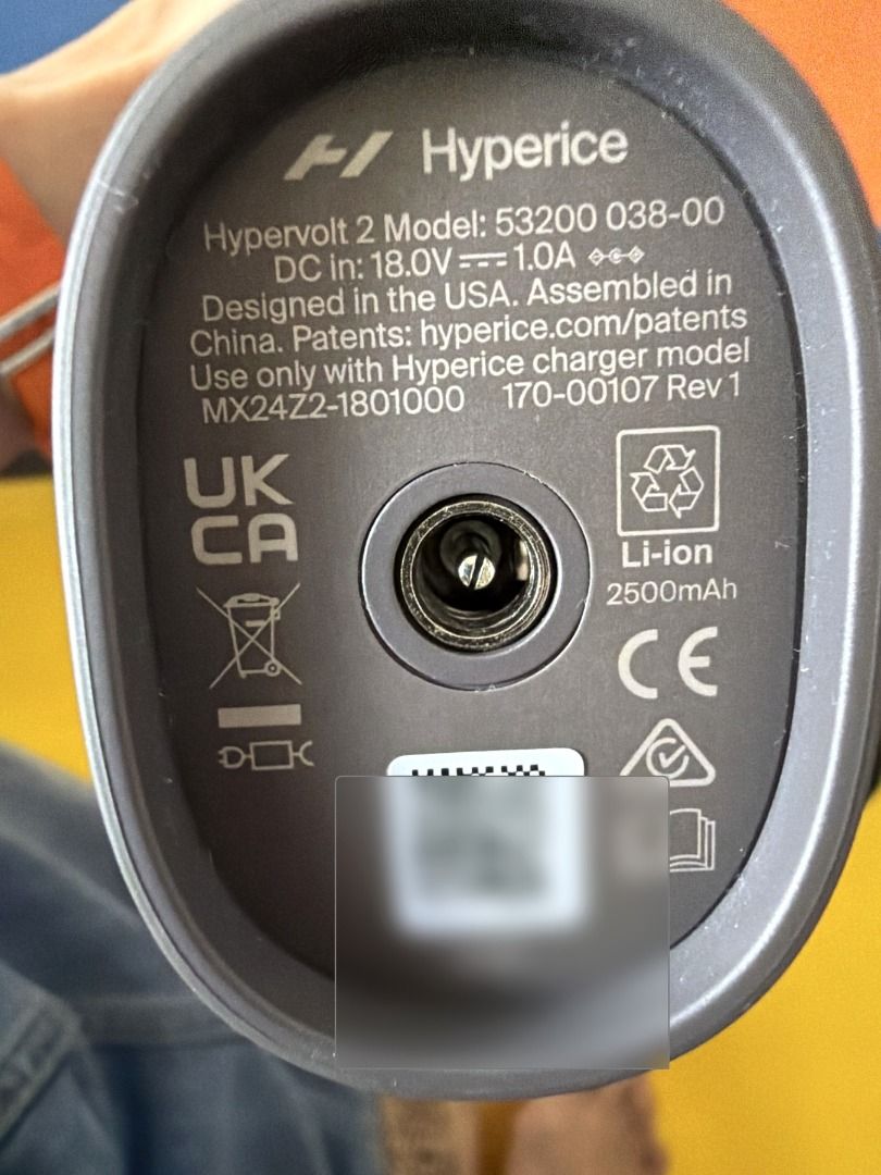Hyperice Hypervolt 2 + Full Attachments & Hard Case (Category: Massage Devices) located in Makati City. Submitted by heisenberg185 (Listing ID 1459334909, Image 2). Description: Hyperice Hypervolt 2 massage gun in excellent condition. Used only around 10 times and kept carefully. It powers on normally, all three speed settings work properly, and the original charger charges the battery normally with no unusual battery drain. Never repaired and ha