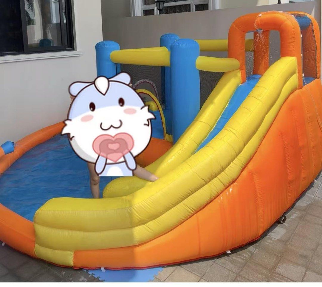 Inflatable pool (Category: Looking For) located in Quezon City. Submitted by 8plusminutes (Listing ID 1459490354, Image 1). Description: Inflatable pool with slide and swimming pool only for 2k each ,,, message me .