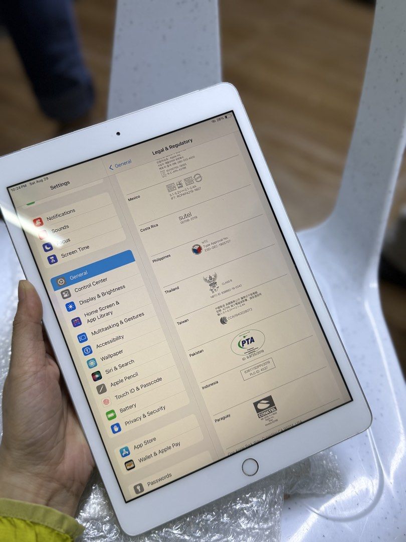 iPad 7th gen 128gb wifi with cellular (Category: Other Gadgets) located in Manila. Submitted by hannahyasin (Listing ID 1459459914, Image 3). Description: Apple iPad 7th generation •128GB •With Sim and wifi used •with NTC Approved •No issue repair -Good for Gaming iPad for Kids/Adult -Good for Digital Art iPad & Budget Friendly for Beginner -Good for Netflix and Spotify Music and other Apps -Very Smooth Touchscreen & Home Button -Clear Camera & V