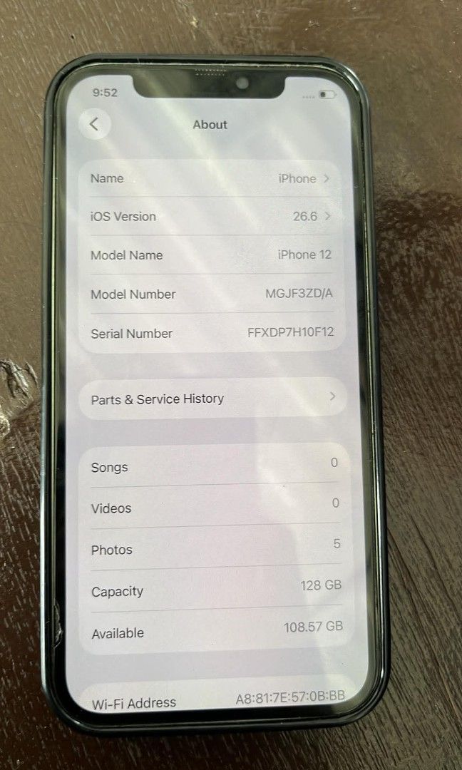iphone 12 128 gb (Category: iPhone 12 Series) located in Baybay. Submitted by arwinbened46751 (Listing ID 1459412141, Image 3). Description: For Sale iphone 12 128 gb no sim restrictions mint green 75% batt health (service) Orig lcd europe variant ₱15,000 still nego.