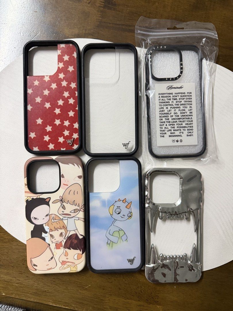 Iphone 14 pro cases bundle (Category: Cases & Sleeves) located in Quezon City. Submitted by hoelygrailmnl (Listing ID 1459310880, Image 1). Description: Take all for 700 pesos. - Halos hindi nagamit yung ibang cases - lighth used yung casetify and wf national anthem case.