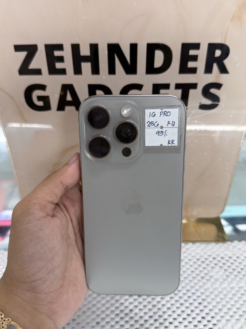 iPhone 16 PRO 256GB OPENLINE (NTC APPROVED) (Category: iPhone 16 Series) located in San Juan City. Submitted by desireebayal96 (Listing ID 1459320008, Image 1). Description: iPhone 16 PRO (DESERT TITANIUM) * NTC APPROVED * OPENLINE * ANY SIM * 256GB * 93% BATTERY HEALTH (ORIGINAL NOT BOOSTED) * 98% SMOOTH * NO ISSUE * NO HISTORY OF REPAIR * NO ICLOUD ISSUE * NOT REFURBISHED * WORKING FACE ID & TRUETONE * WITH CORD TYPE-C OPEN FOR COD SAME DAY DEL