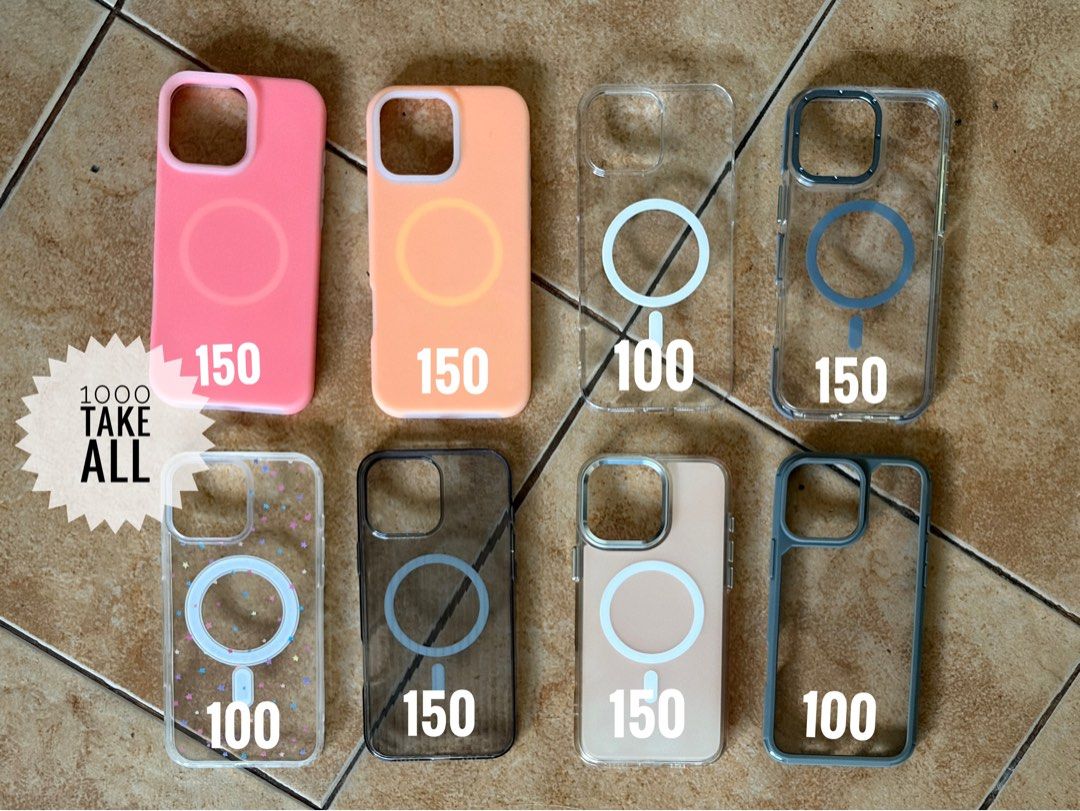 iPhone 16 Pro Max Cases (Bundle) (Category: Cases & Sleeves) located in Batangas. Submitted by dae.clutter (Listing ID 1459461391, Image 2). Description: BUNDLE 01 - 400 take all BUNDLE 02 - 1k take all BUNDLE 03 - 700 take all BUNDLE 04 - 500 take all .