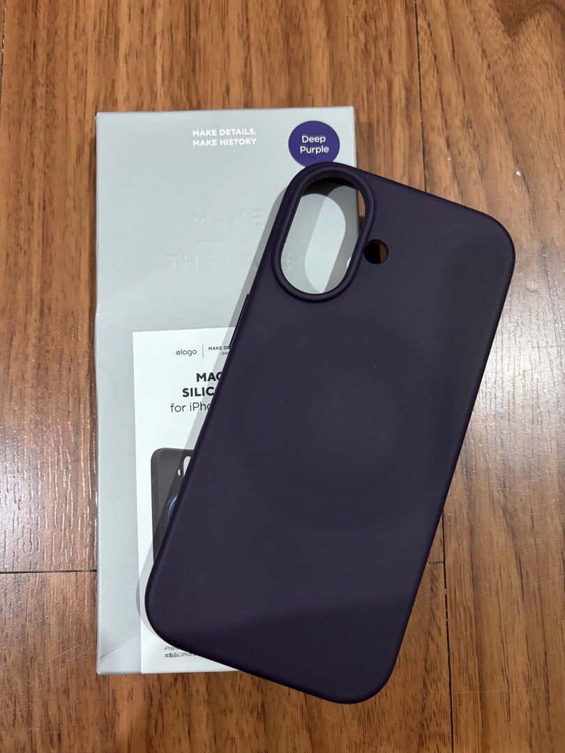IPHONE 17 ELAGO MAGNETIC SILICON CASE (Category: Cases & Sleeves) located in Manila. Submitted by sg77703 (Listing ID 1459377110, Image 2). Description: ELAGO MAGNETIC SILICON CASE Color: Deep Purple Original Box included See pics for details.