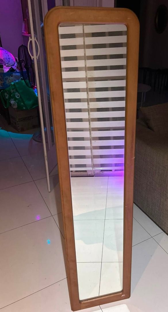 JAPAN Full Body Stand/Wall Mirror SOLID WOOD heavy (Category: Mirrors) located in Las Pinas. Submitted by rusc.rusc (Listing ID 1457999867, Image 1). Description: JAPAN Sonia Full Body Stand/Wall Mirror SOLID WOOD heavy 36x150cm GREAT condition 📍Las Pinas near City Hall.