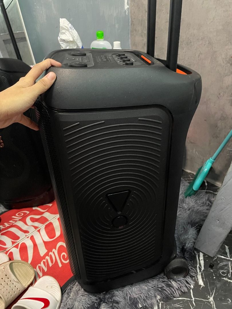 JBL PartyBox 320 Speaker Rush only❗ (Category: Soundbars, Speakers & Amplifiers) located in Marikina City. Submitted by princessqt06 (Listing ID 1459363453, Image 3). Description: RUSH FOR SELLING! JBL PARTYBOX STAGE 320 240W RMS PORTABLE PARTY SPEAKER •Bought last yr ng June 2, 2025 •NO ISSUES! PRISTINE CONDITION! •Never abused, well taken care of •Good as brand new •Long-lasting battery (up to 18 hours depending on volume) •Powerful 240W RMS JB